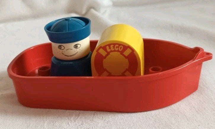 Vintage Duplo set 534 Bootje Badbootje Badspeeltje, Gebruikt, Ophalen of Verzenden, Duplo, Complete set