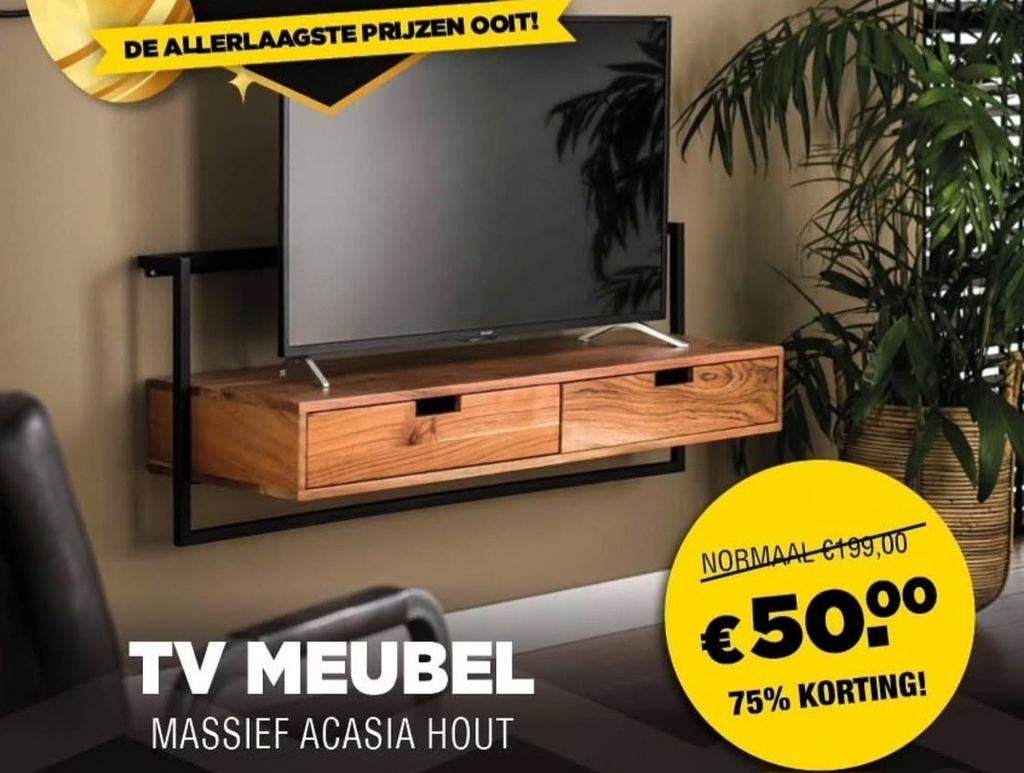 Mango tv meubel, Huis en Inrichting, Kasten | Televisiemeubels, Ophalen
