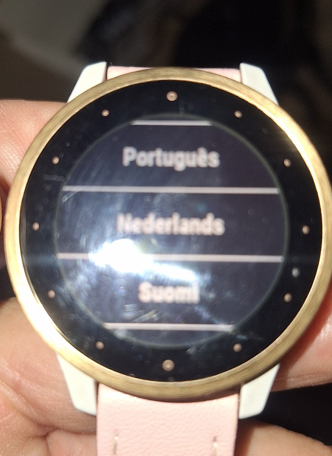 Garmin Vivoactive 4s Roségoud/Wit Smartwatch, Gebruikt, Ophalen of Verzenden, Roze, Android