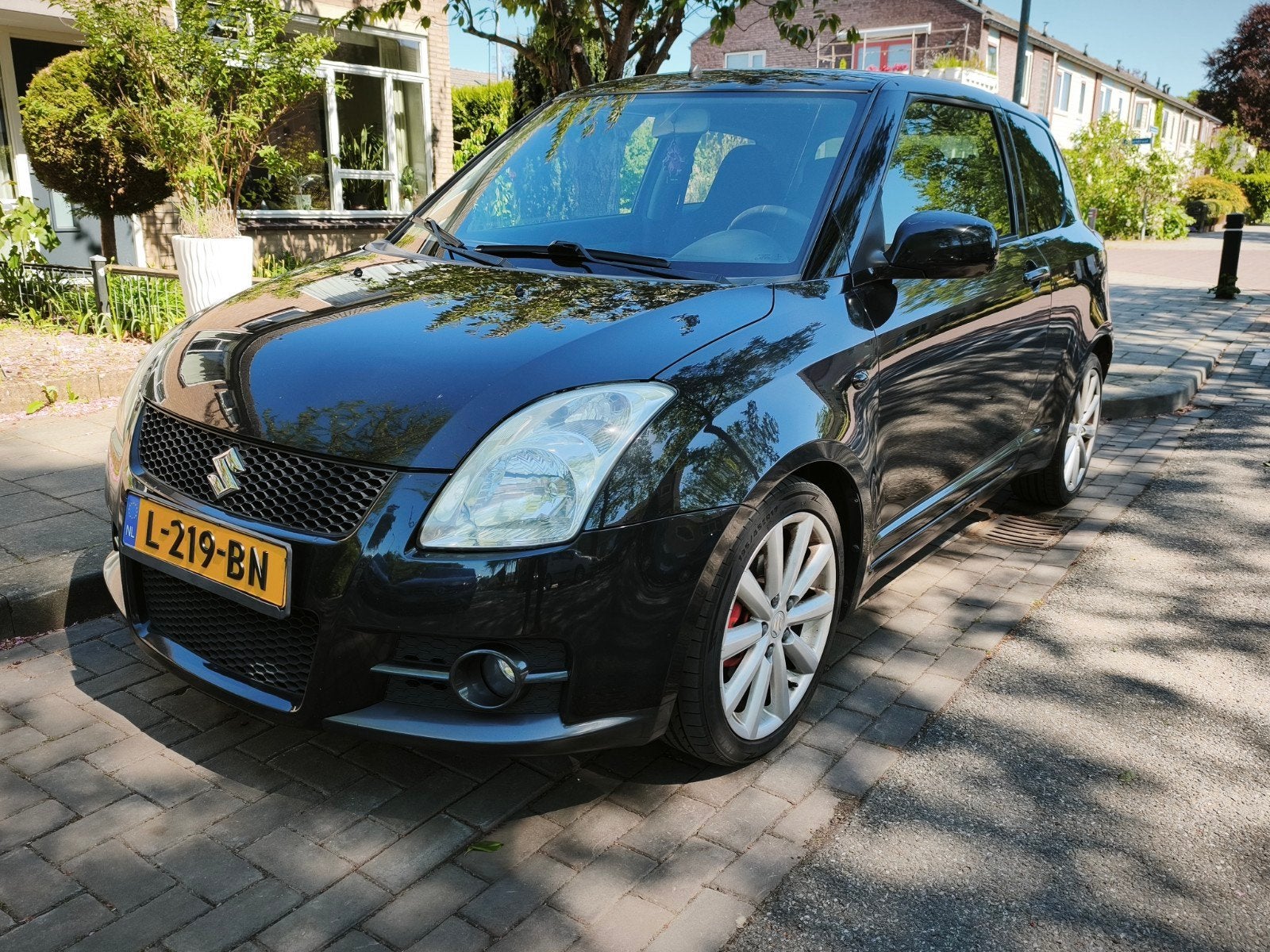 Suzuki Swift Sport 2007 Zwart, Auto's, Voorwielaandrijving, 1005 kg, Zwart, 14 km/l