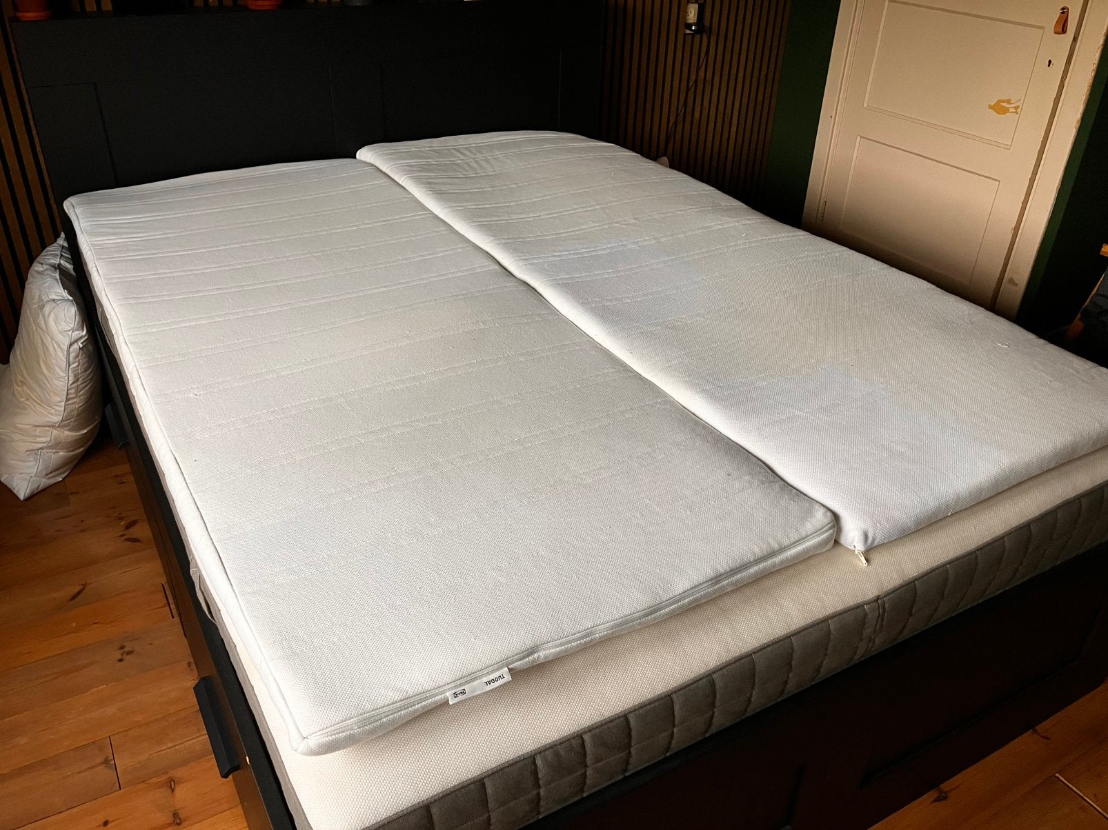 Topper matras Tuddal Ikea, Huis en Inrichting, Ophalen, Tweepersoons, Zo goed als nieuw, 80 cm