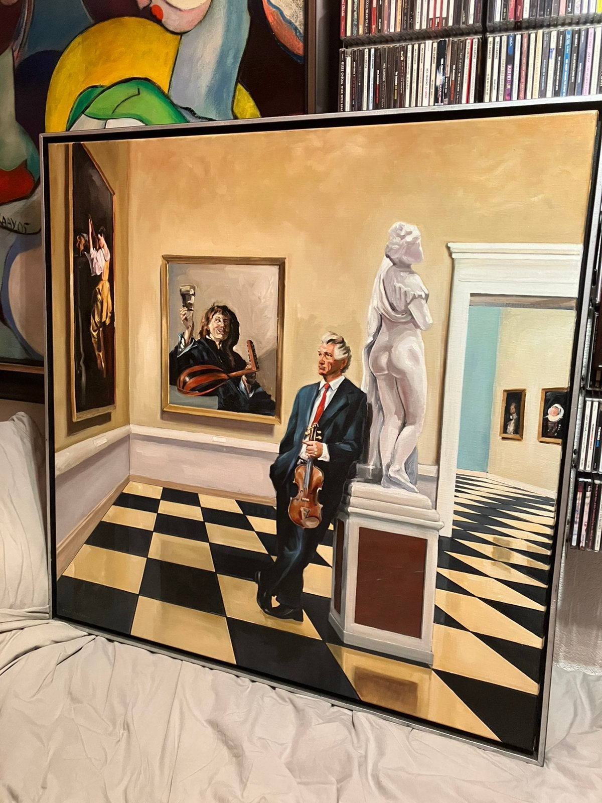 Orgineel olieverfschilderij Toon Kuijpers ‘Man Ray 2’, Ophalen