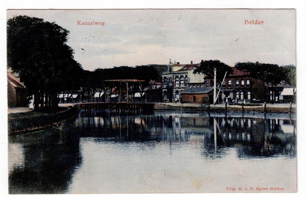Den Helder 1906. De Kanaalweg., Ophalen of Verzenden, Voor 1920, Gelopen, Noord-Holland