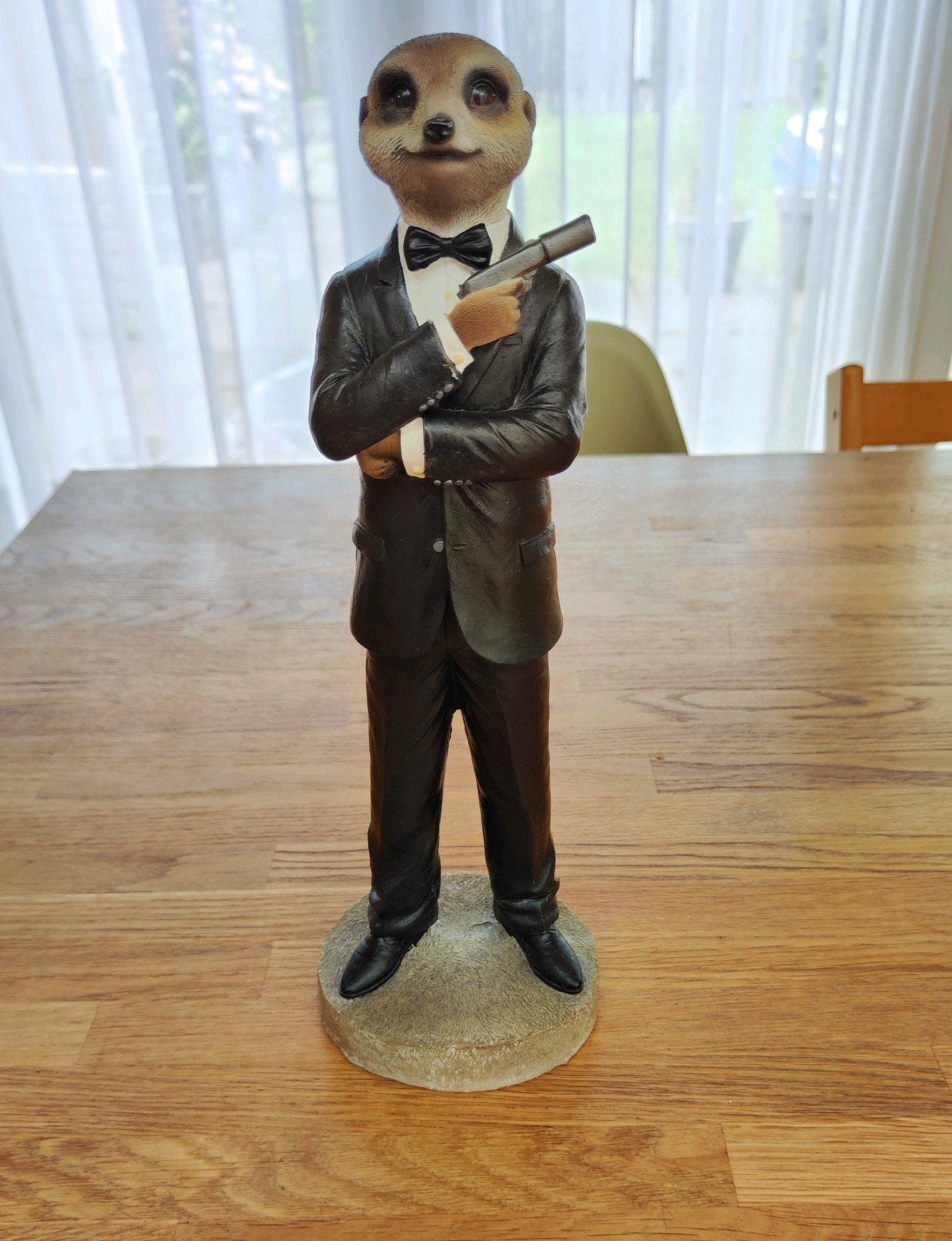 Figuur James Bond Meerkat Big - Vintage, Vintage, Zwart, Overige materialen, Ophalen of Verzenden