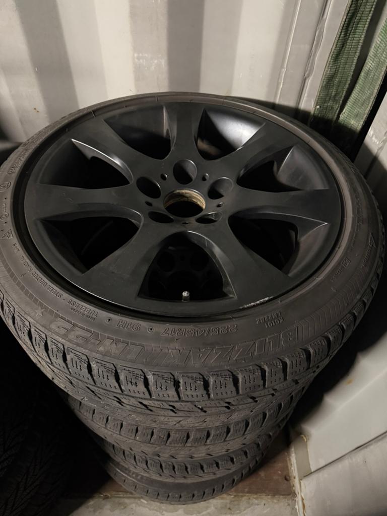 BMW E90 E92 E93 17” alu velgen winterbanden 17 inch, Ophalen, Gebruikt, Mail, Bmw