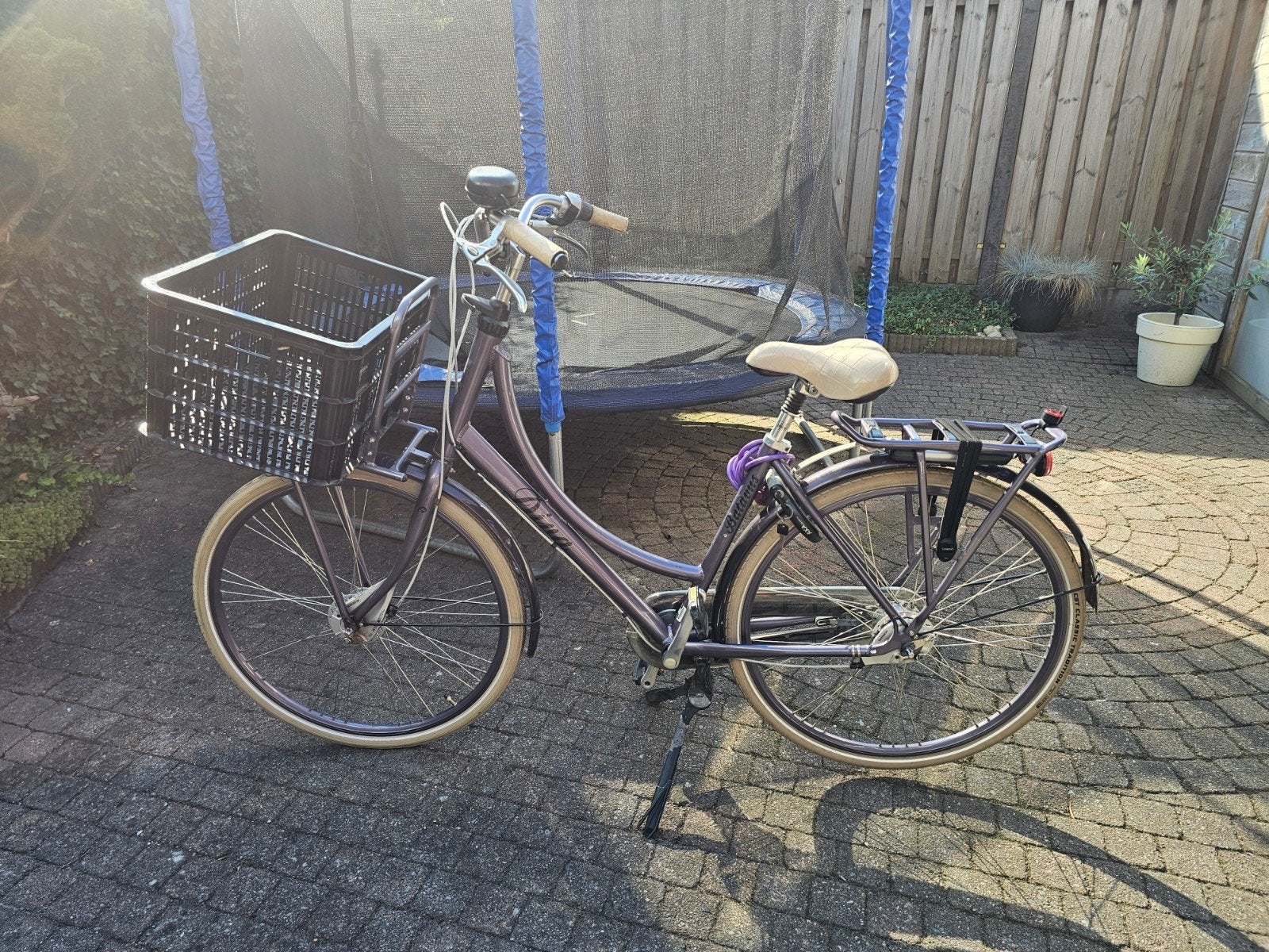 Batavus Diva - Paars Metalic, Fietsen en Brommers, Fietsen | Dames | Damesfietsen, Ophalen of Verzenden
