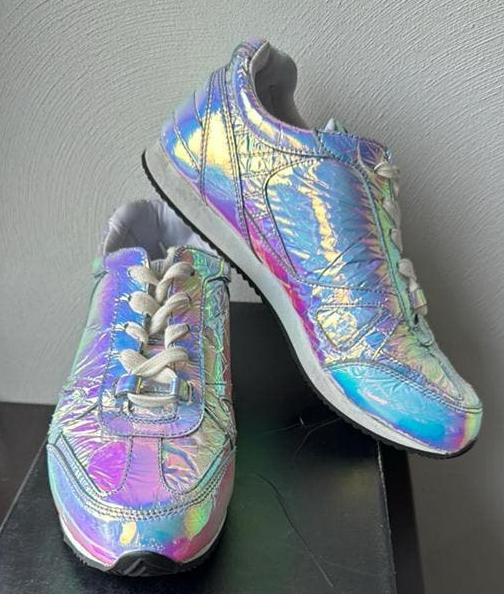 Exclusieve Rachel Zoe sneakers iriserende kleur 39, Overige kleuren, Ophalen of Verzenden, Sneakers of Gympen, Zo goed als nieuw