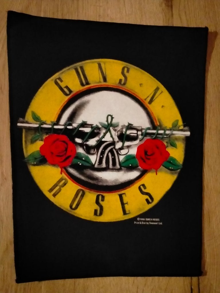 Guns N Roses 1988 vintage rock backpatch back patch RARE, Verzamelen, Ophalen of Verzenden, Zo goed als nieuw, Kleding