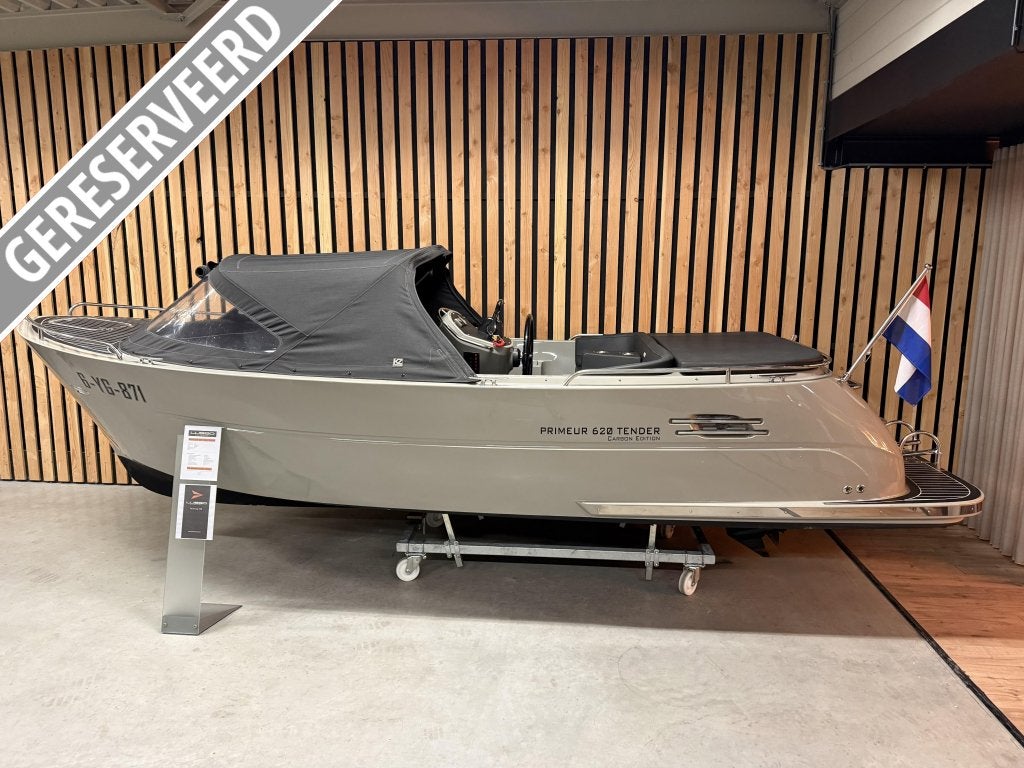 PRIMEUR 620 'CARBON EDITION' 60PK SUZUKI Raymarine! Bj'21