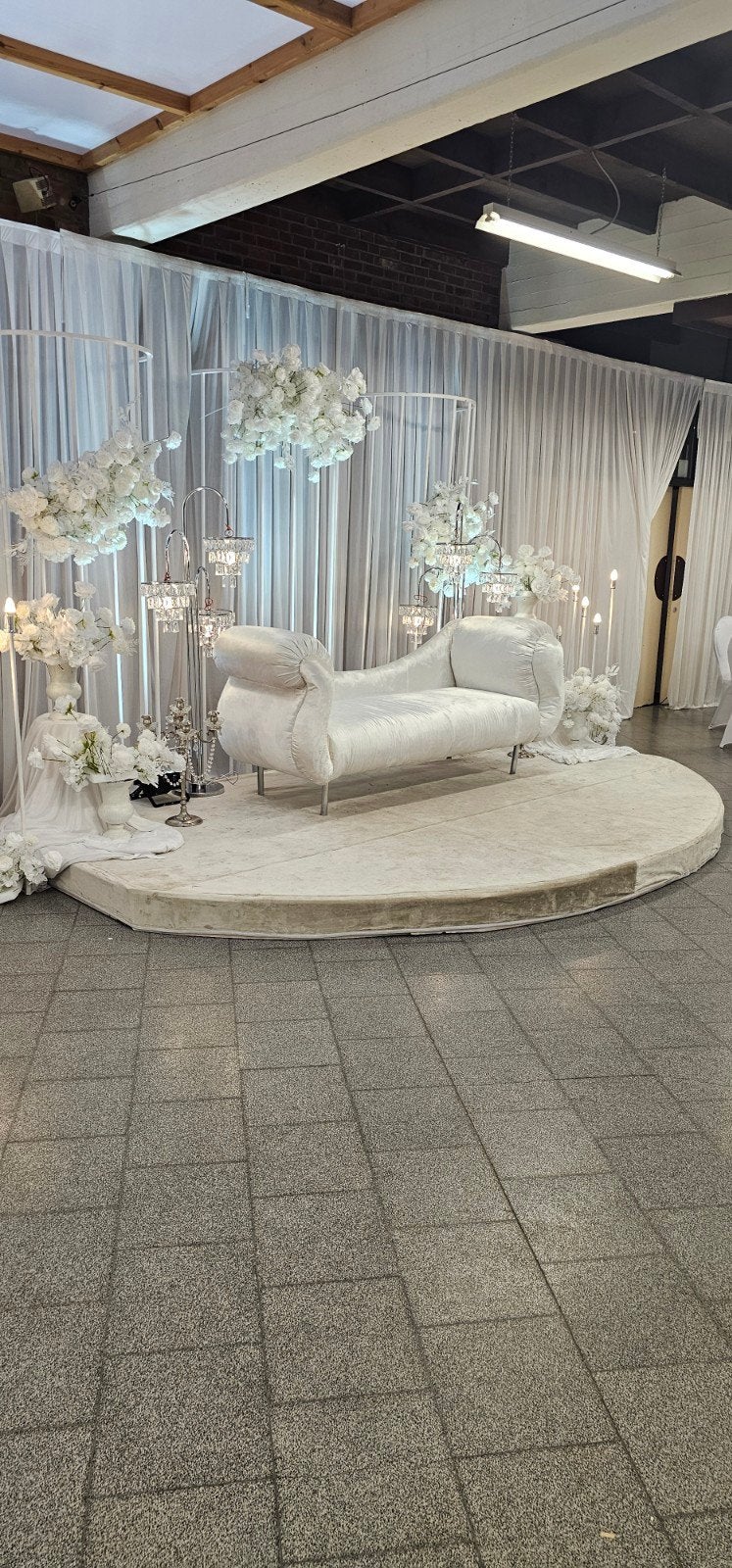 Luxe Witte Bruidsbank / Chaise Longue, Ophalen, Zo goed als nieuw