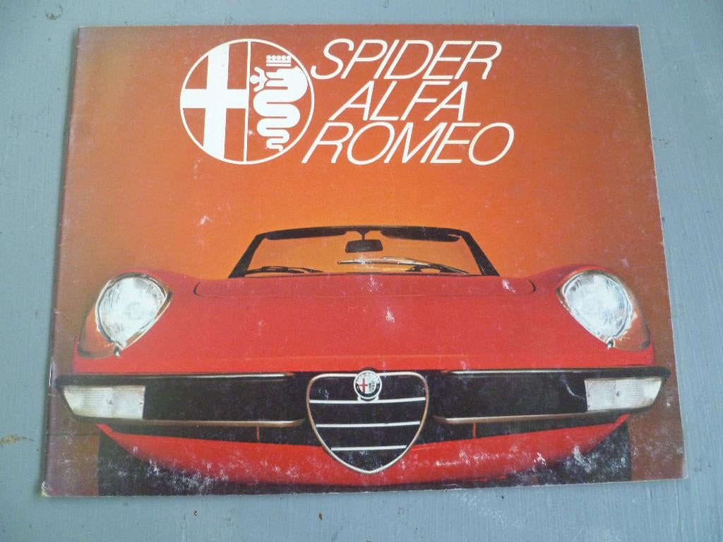 Alfa Romeo Spider folder, Ophalen of Verzenden, Zo goed als nieuw, Overige merken