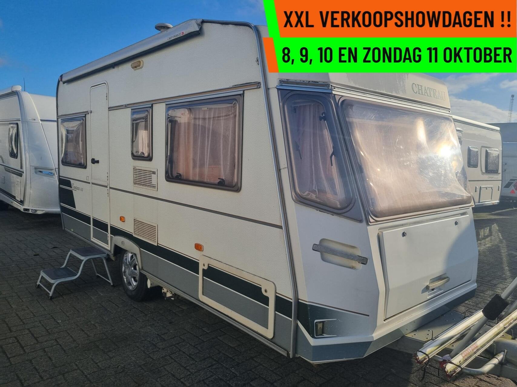 Chateau CANTARA 430 CT MOVER + ZAKLUIFEL + VOORTENT, Caravans en Kamperen, Chateau, Bedrijf, Hordeur, 6 tot 7 meter