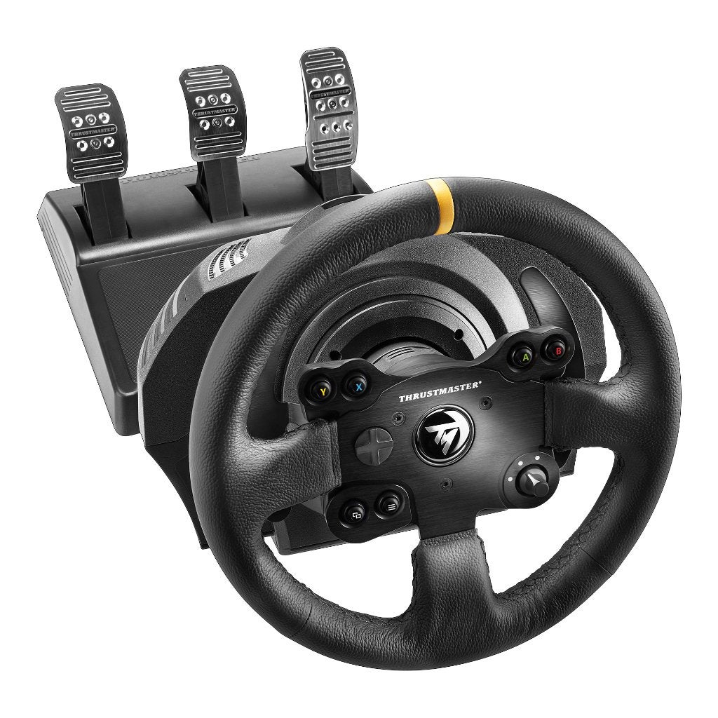 Thrustmaster TX Racing Wheel Leather racestuur voor X-Box/PC, Computers en Software, Joysticks, Ophalen, Zo goed als nieuw, Thrustmaster