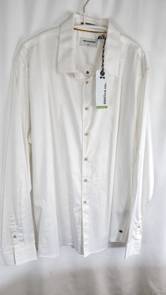 Heren overhemd blouse merk No Excess mt XXL nieuw, Kleding | Heren, Overhemden, -, Verzenden, Wit, -
