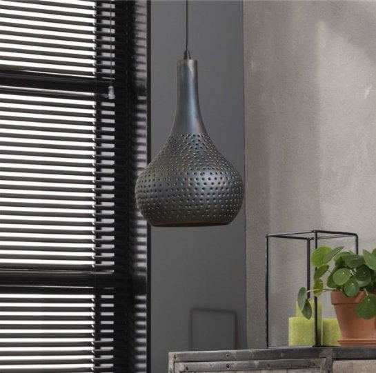 Hanglamp Industry Concrete kegel 1L – Zwart/Bruin – NIEUW, Ophalen of Verzenden, Nieuw