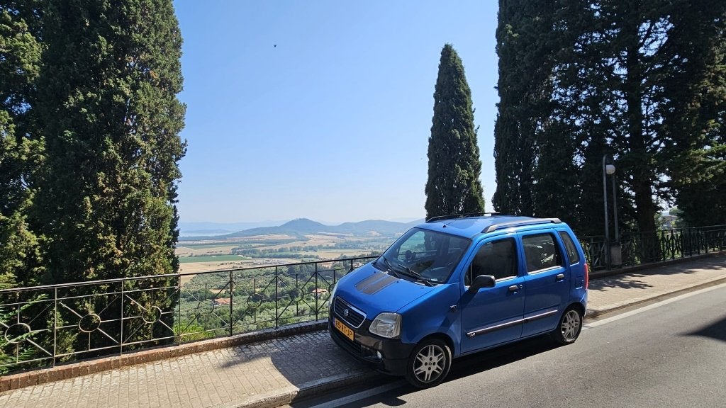 Suzuki Wagon R+ 1.3 freestyle automaat 2005 Blauw, Auto's, 40 €/maand, Onderhoudsboekje, 800 kg, 5 stoelen
