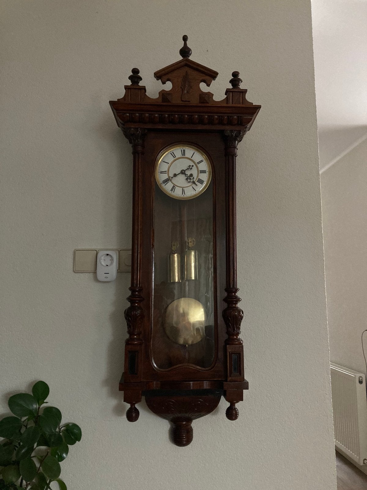 Gewichten regulateur klok, Ophalen