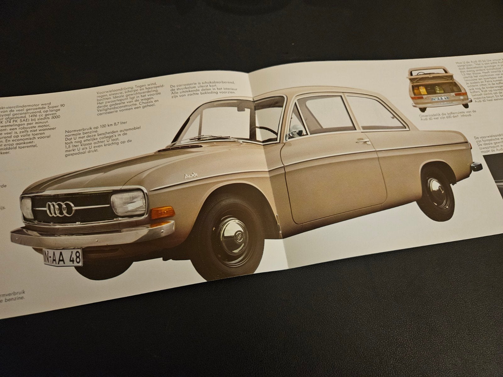 Brochure Audi 60 / 60L 1969, Boeken, Ophalen of Verzenden, Zo goed als nieuw, Audi