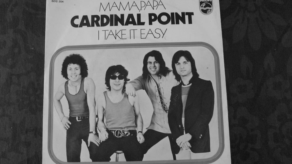 Cardinal Point Vinyl Single mama, papa en I take it easy, Cd's en Dvd's, Ophalen of Verzenden, Gebruikt, Overige formaten