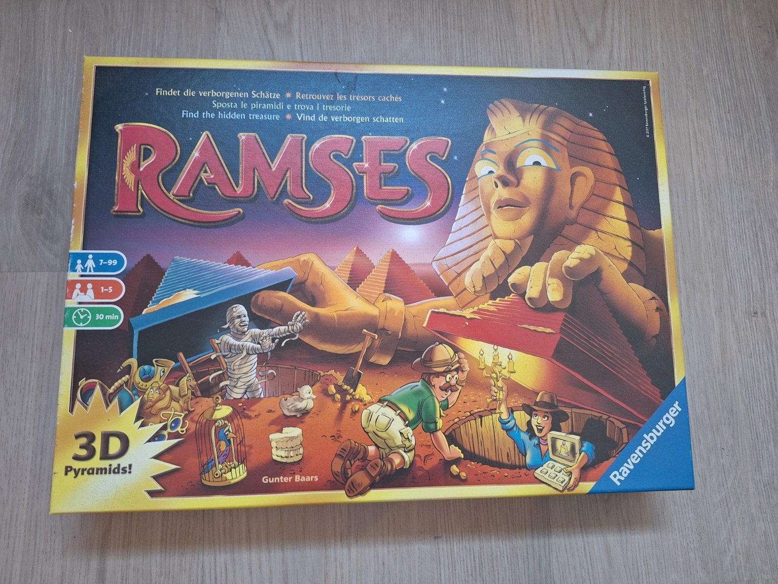 Ramses 3D Piramides Bordspel - Ravensburger, Een of twee spelers, Ophalen, Zo goed als nieuw, Ravensburger