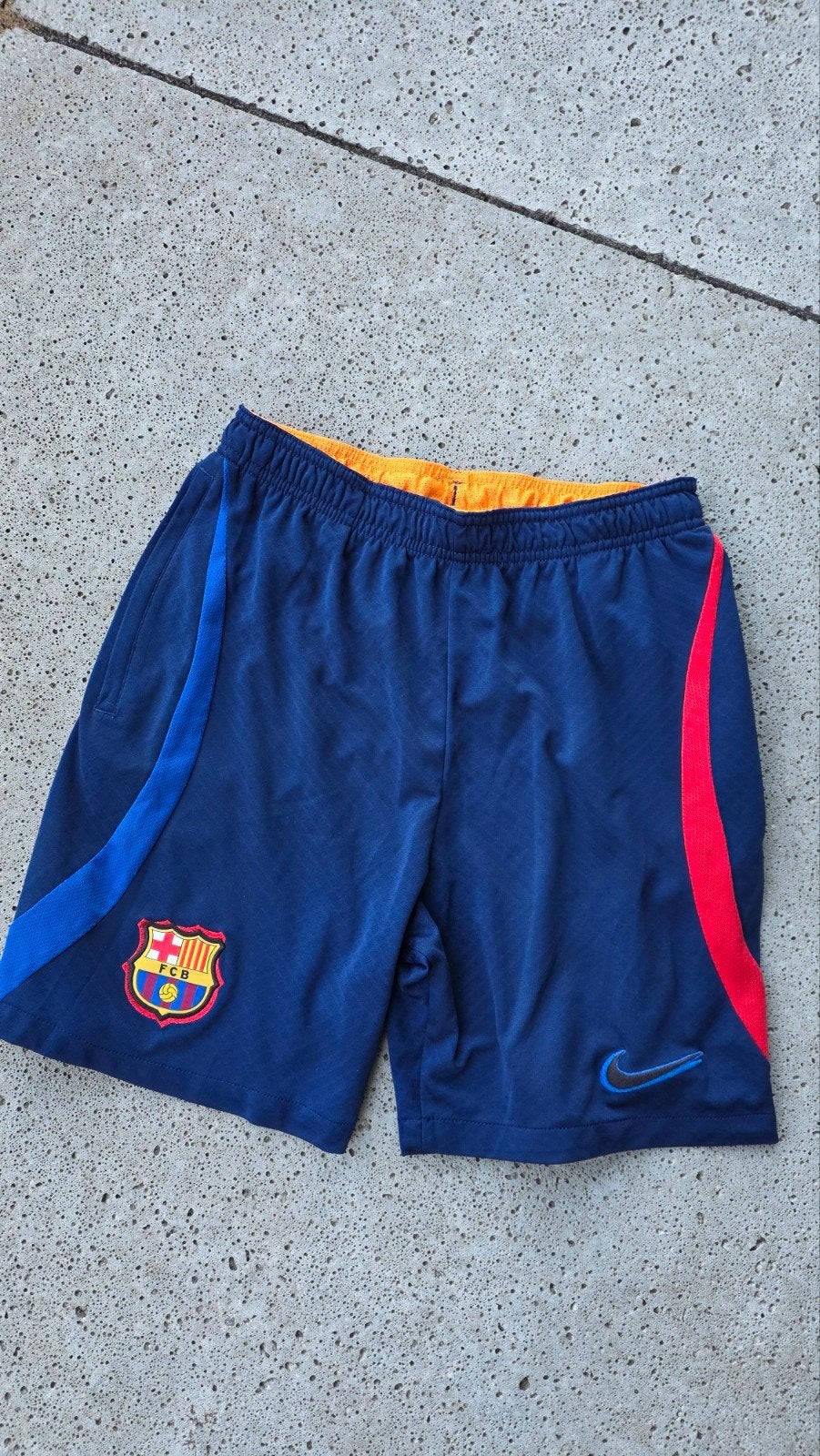 Nike FC Barcelona Dri-Fit Voetbalbroekje met ritszakken, Blauw, Nike, Maat 56/58 (XL), Ophalen of Verzenden