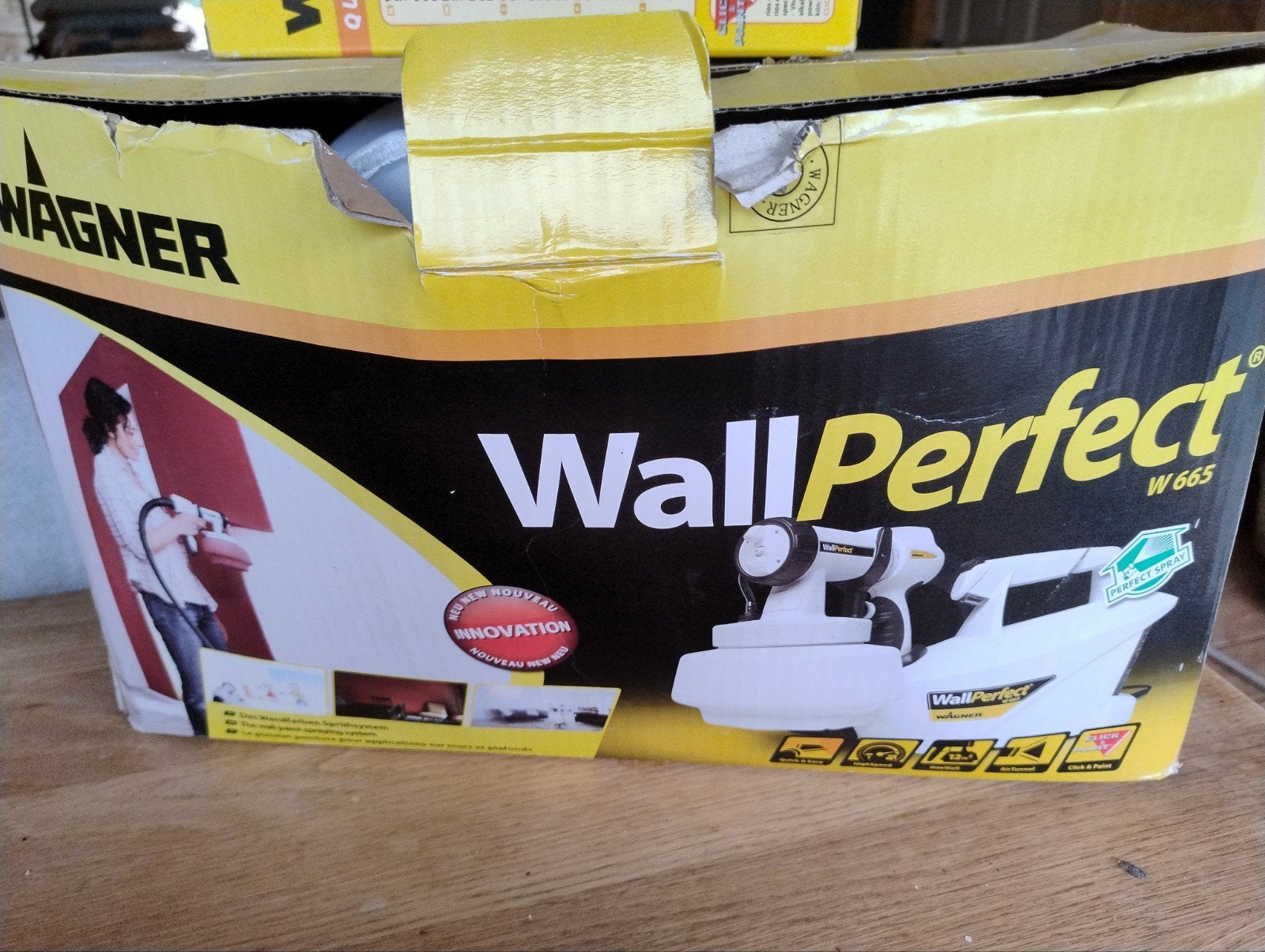 Wagner WallPerfect W 665 verfspuitsysteem voor muurverf, Doe-het-zelf en Verbouw, Ophalen, Gebruikt, Verfspuit of Verfpomp