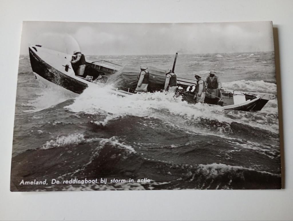 Ameland Scheepvaart Reddingsboot 1967, Ophalen of Verzenden, 1960 tot 1980, Gelopen, Waddeneilanden