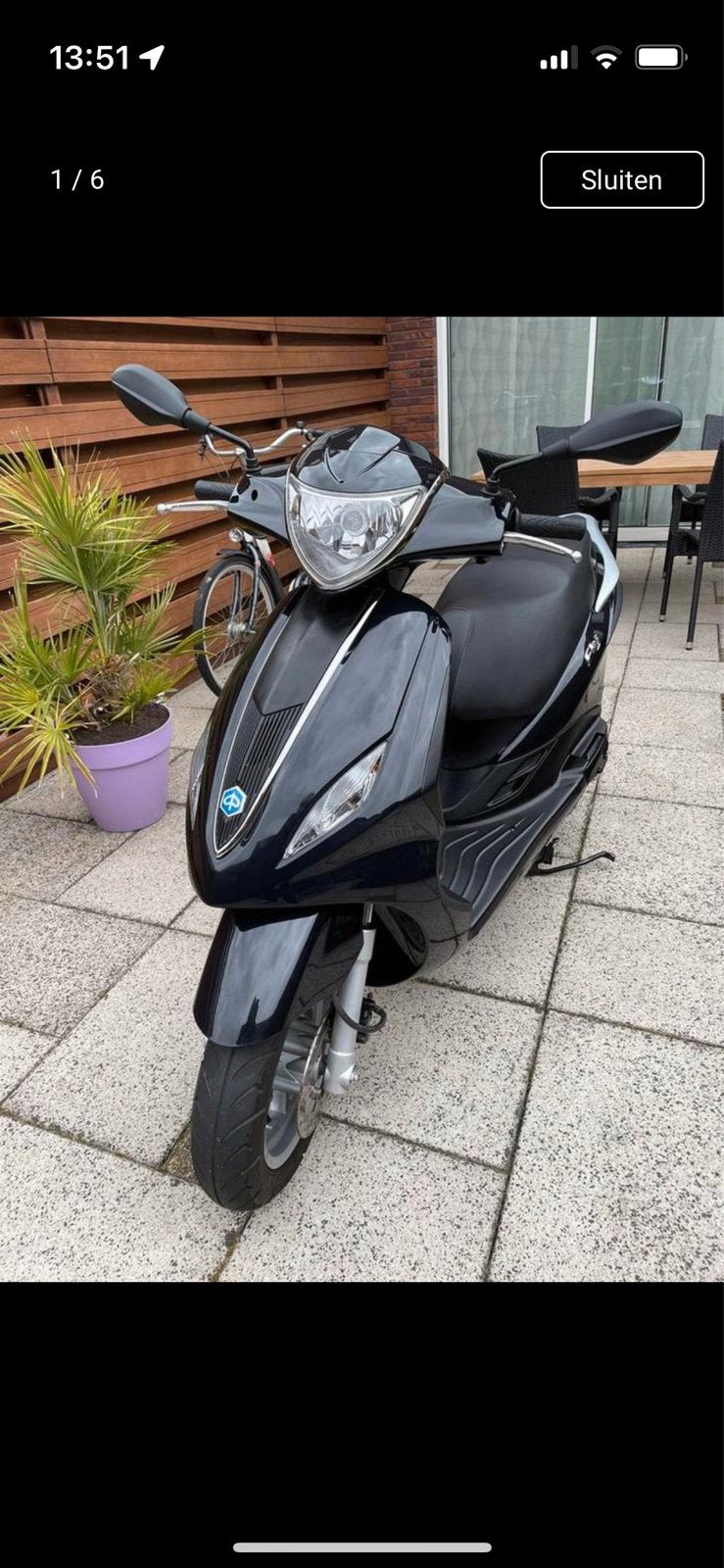Piaggio Fly 2017, Fietsen en Brommers, Scooters | Piaggio, Maximaal 45 km/u, Ophalen of Verzenden, Zo goed als nieuw, Fly