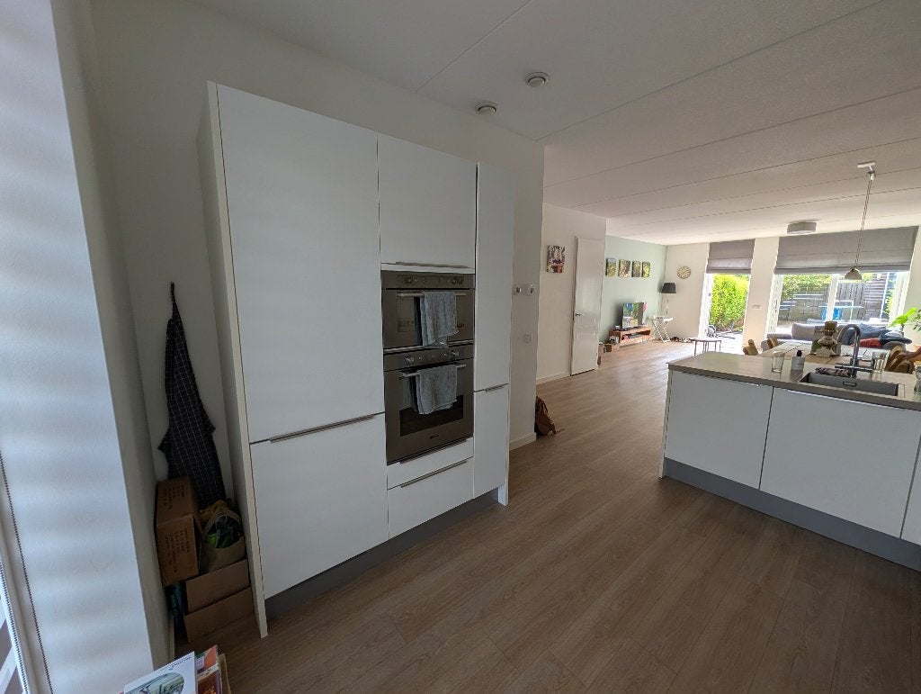 ✨WAANZINNIG MOOIE KEUKEN MET SCHIEREILAND+KASTENWAND  ✨, Huis en Inrichting, Ophalen, Wit, Zo goed als nieuw, Composiet
