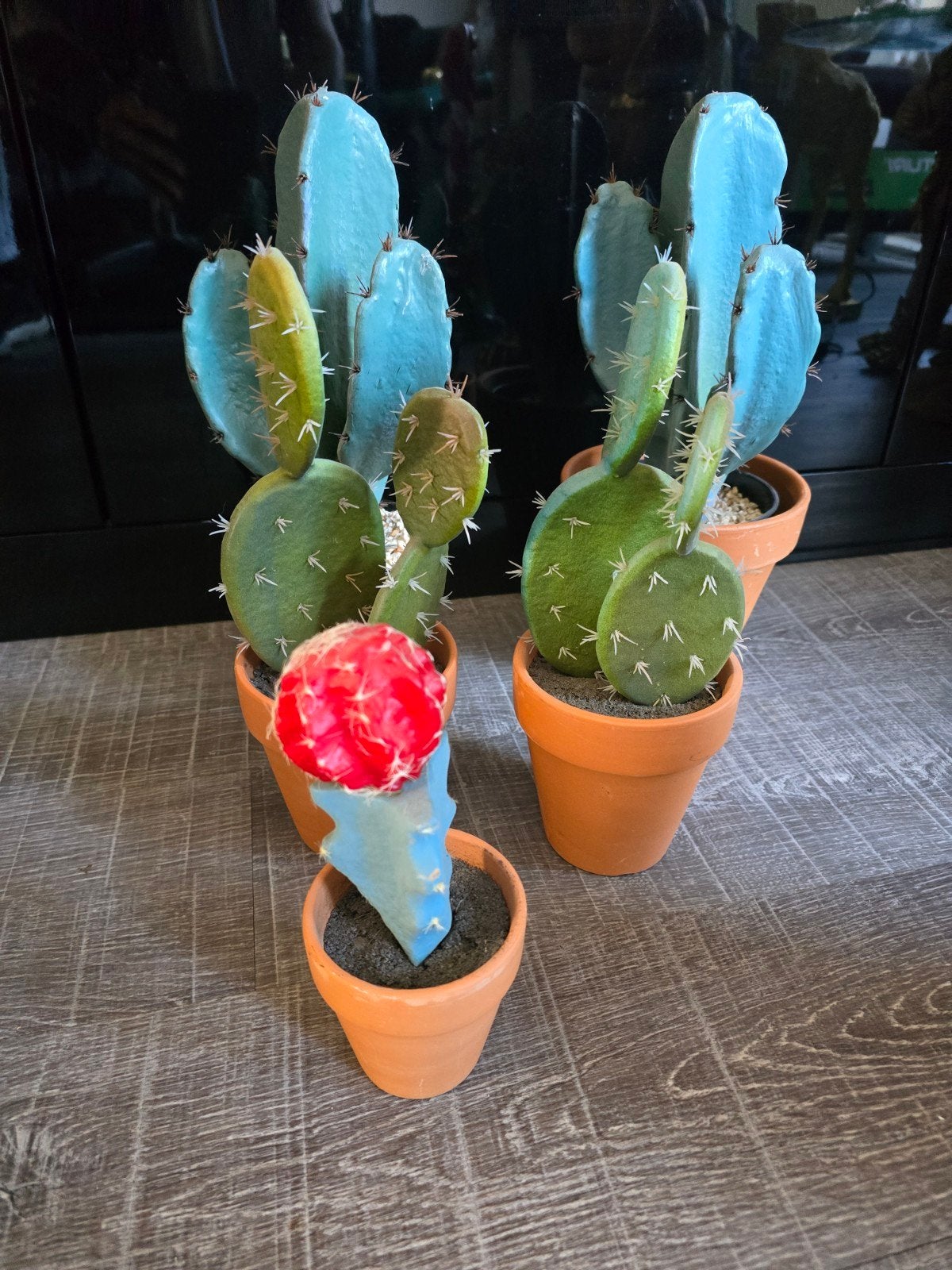 Decoratieve Kunstplanten - Cactussen in Pot, Huis en Inrichting, Woonaccessoires | Overige, Nieuw, Kunststof, Meerkleurig, Modern