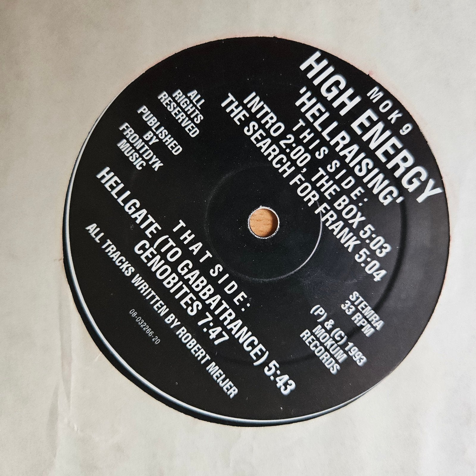 High Energy – Hellraising - Mokum Hardcore Maxi Single, Ophalen of Verzenden, Gebruikt, 12 inch