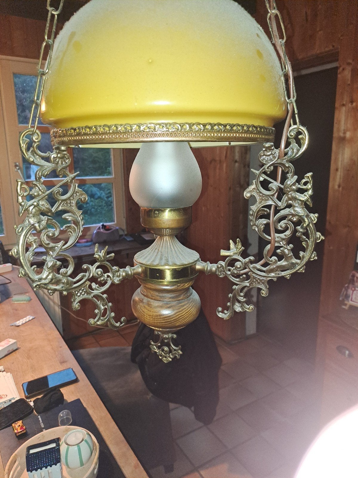 retro vintage lamp, Ophalen, Gebruikt