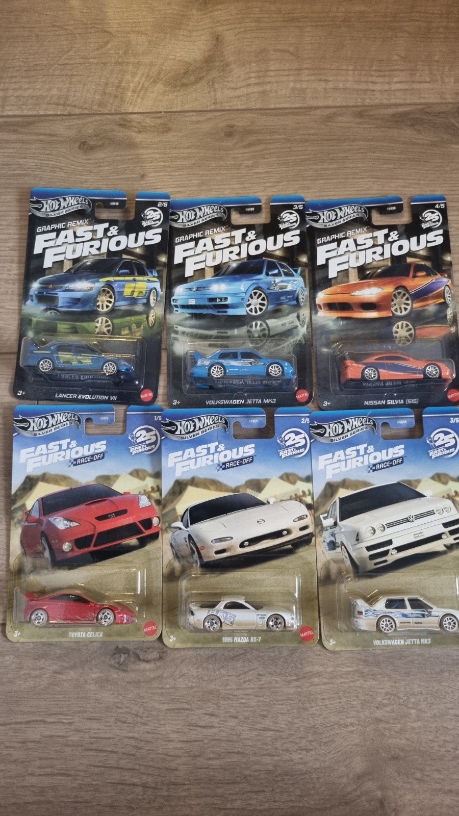 6x Hot Wheels Fast & Furious Silver Series Collectie, Ophalen of Verzenden, Nieuw, Auto