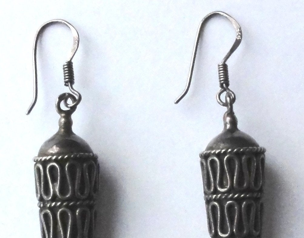 925 Zilveren oorbellen oorhangers, mooi lang en apart, Ophalen, Hangers, Zo goed als nieuw, Zilver
