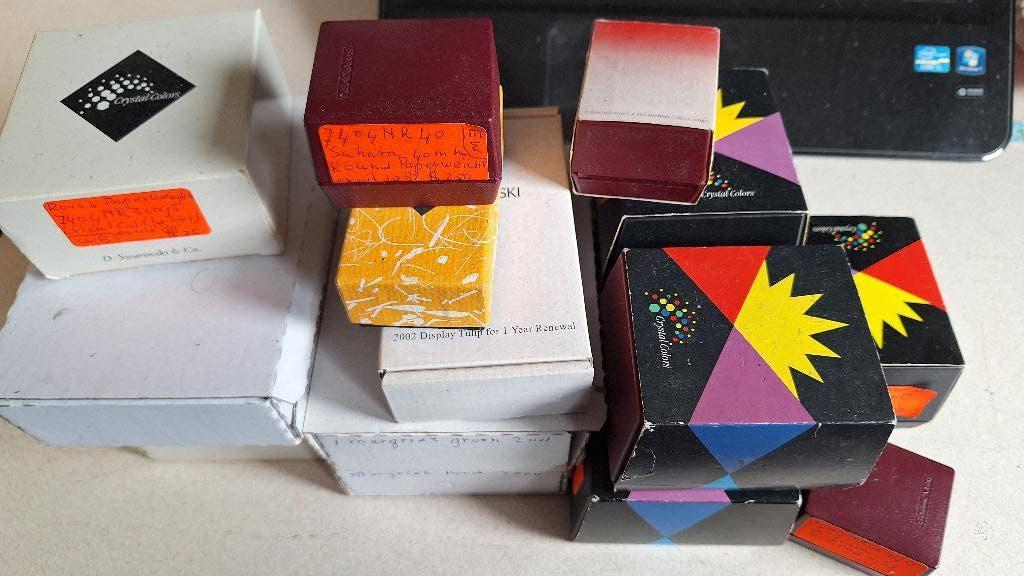 Vintage swarovski 14 stuks  oa presse papier zie foto's, Ophalen of Verzenden, Zo goed als nieuw, Overige typen
