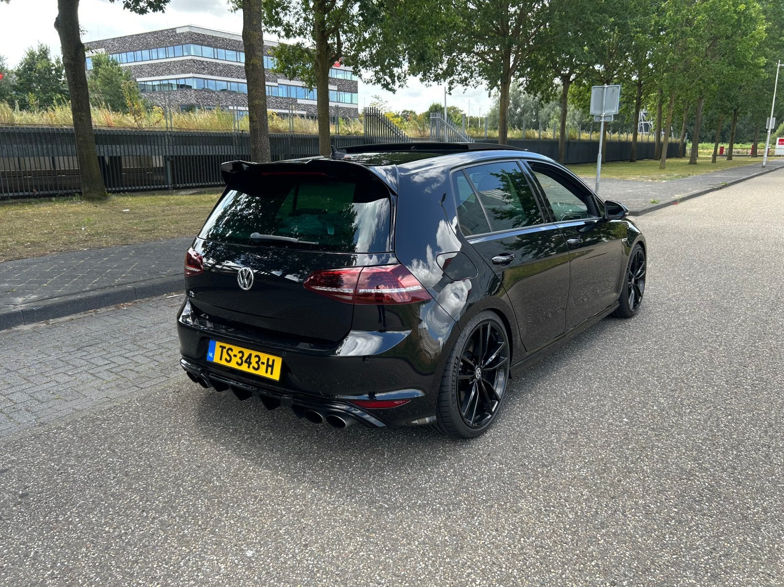 Volkswagen Golf 7r 2.0 TSI 2015 Pano, Leder vol opties. 7R, Automaat, Zwart, 4 cilinders, Zwart