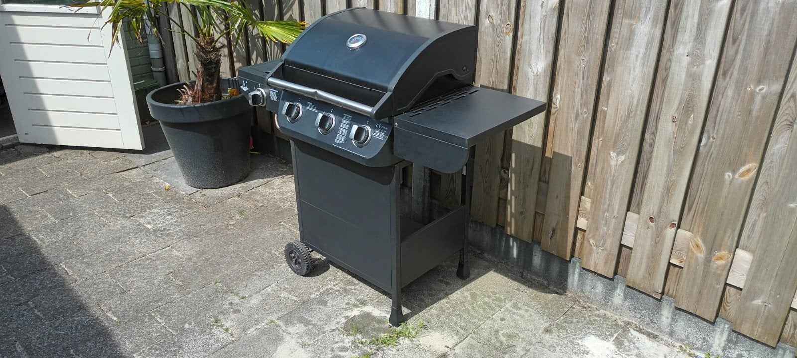 El Fuego gasbarbecue met lichte beschadiging + gasfles, Tuin en Terras, Gasbarbecues, Ophalen, Gebruikt