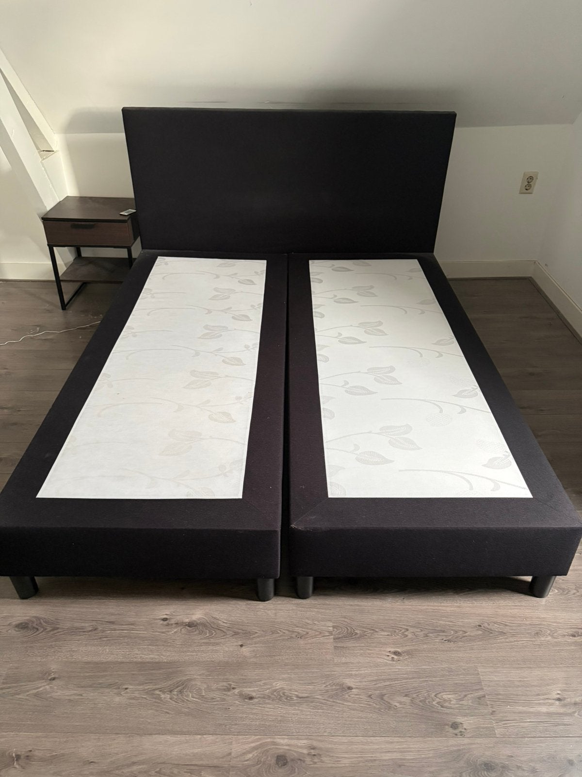 Beterbed boxspring Owen (excl matras), Ophalen, Gebruikt, Zwart, Tweepersoons