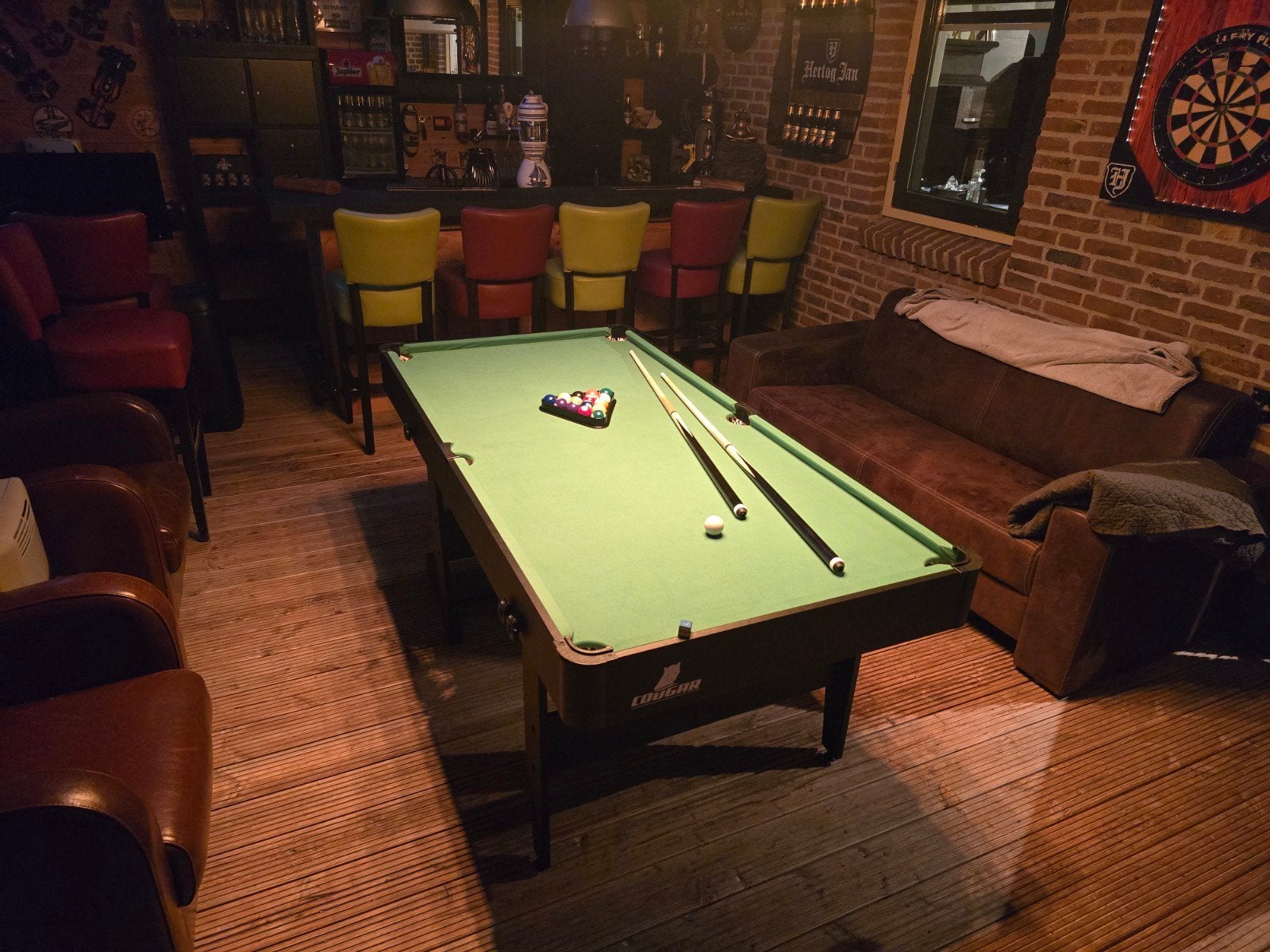 Cougar Pooltafel inklapbaar - Compact en compleet, Ophalen, Nieuw, Pooltafel