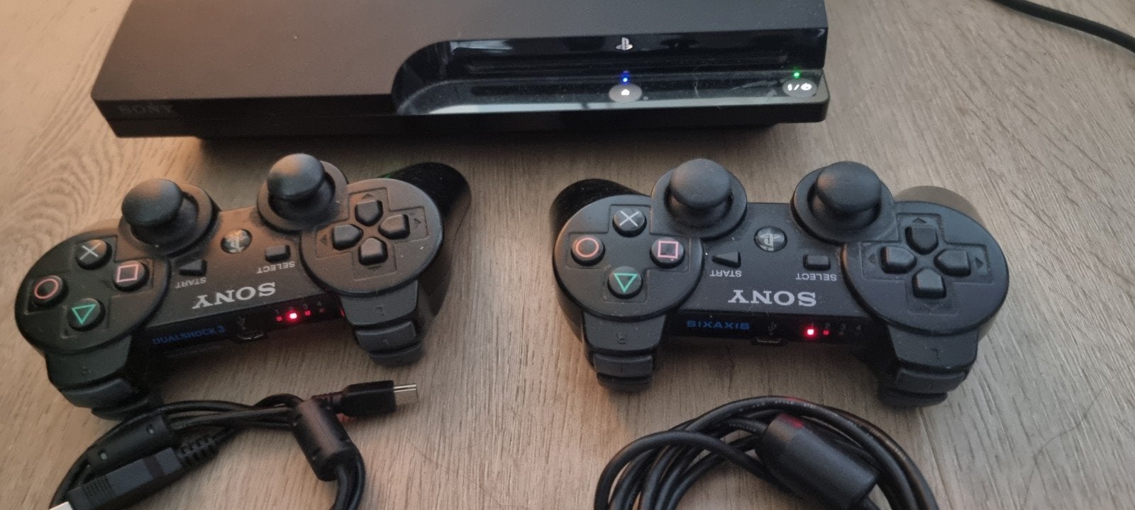PlayStation 3 Slim met 2 controllers en games, Spelcomputers en Games, Ophalen, Met 2 controllers, 250 GB, Slim