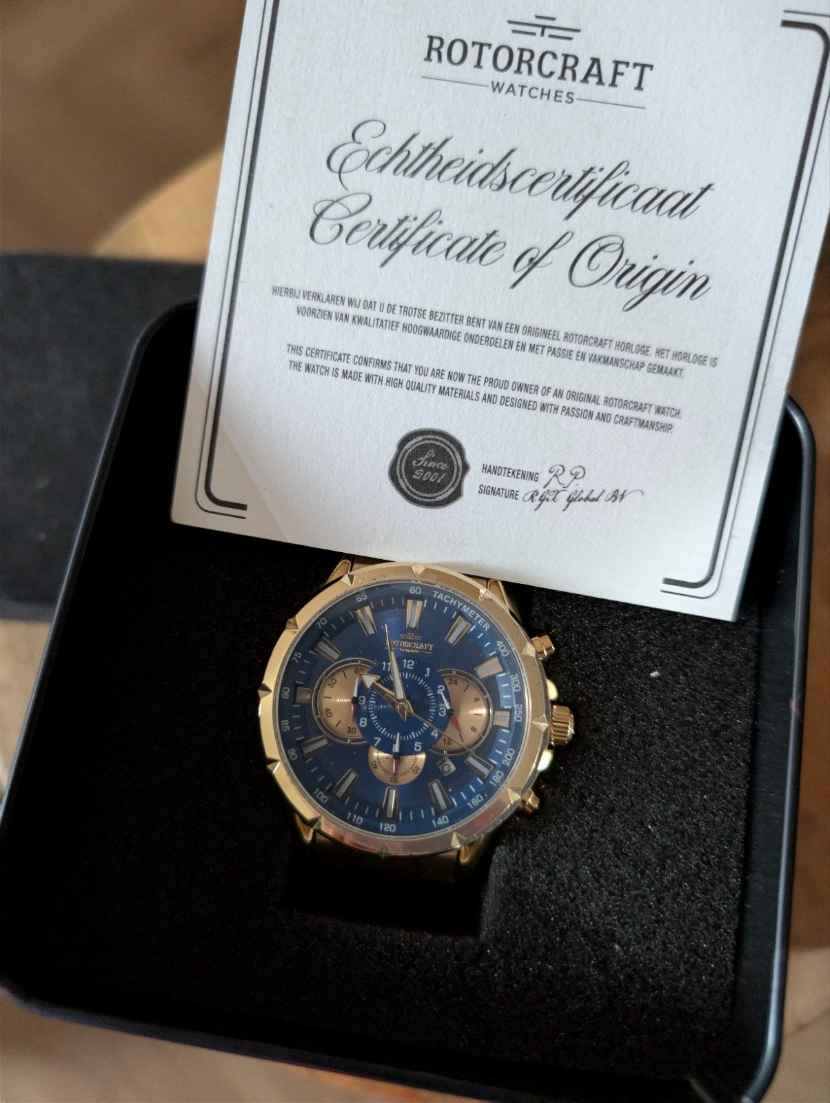 NIEUW Rotorcraft horloge - originele prijs  580, Overige merken, Staal, Staal, Polshorloge
