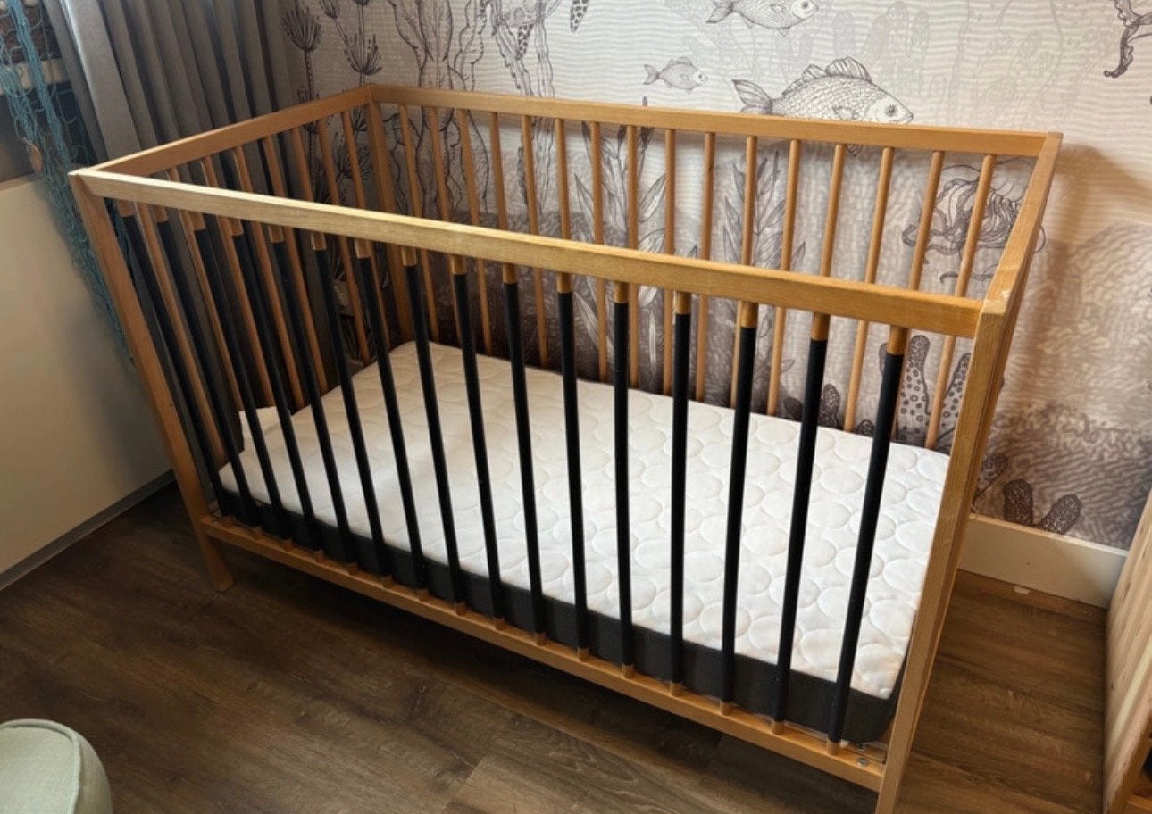 Ikea ledikant matras HIMLAVALV, 70 tot 85 cm, Zo goed als nieuw, Matras, 140 tot 160 cm