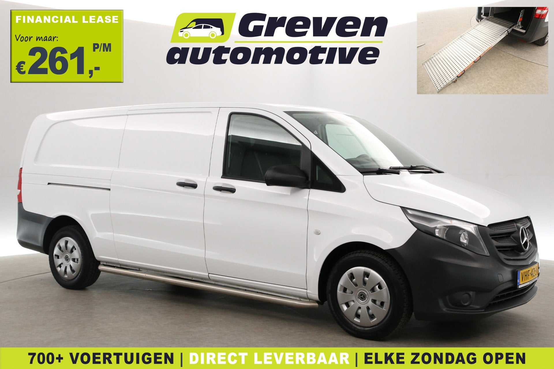 Mercedes-Benz Vito CDI Extra Lang | Oprijplaat | Airco | Cam, Voorwielaandrijving, Gebruikt, Euro 6, 4 cilinders