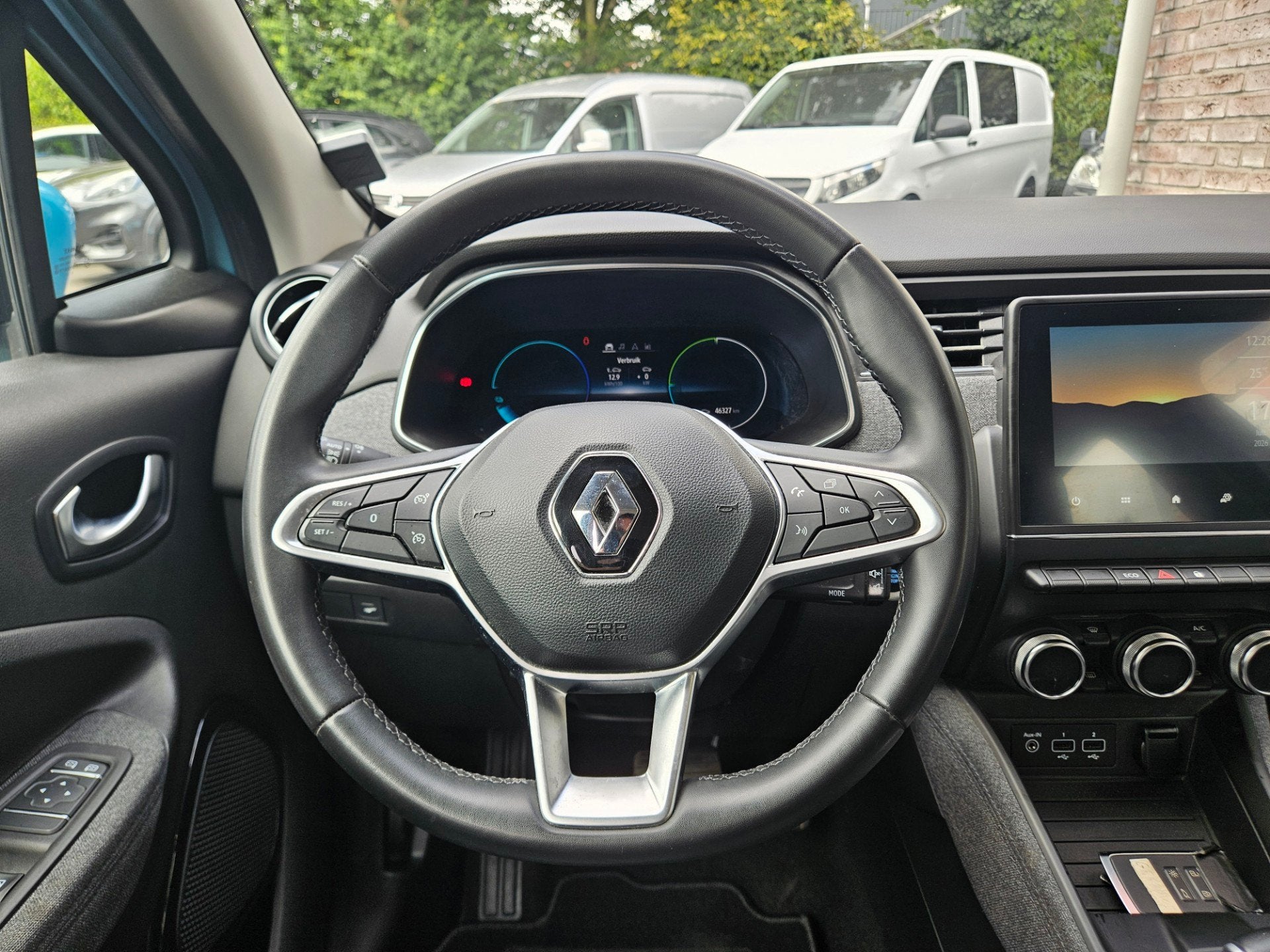 Renault ZOE R135 Intens 52 kWh Koopaccu! SOH 94%! LED! Airco, 136 pk, Gebruikt, Parkeersensor, Blauw