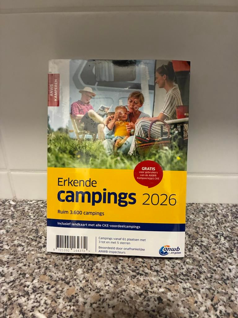 ANWB Erkende Campings 2026, Ophalen, Europa, Nieuw, Campinggids