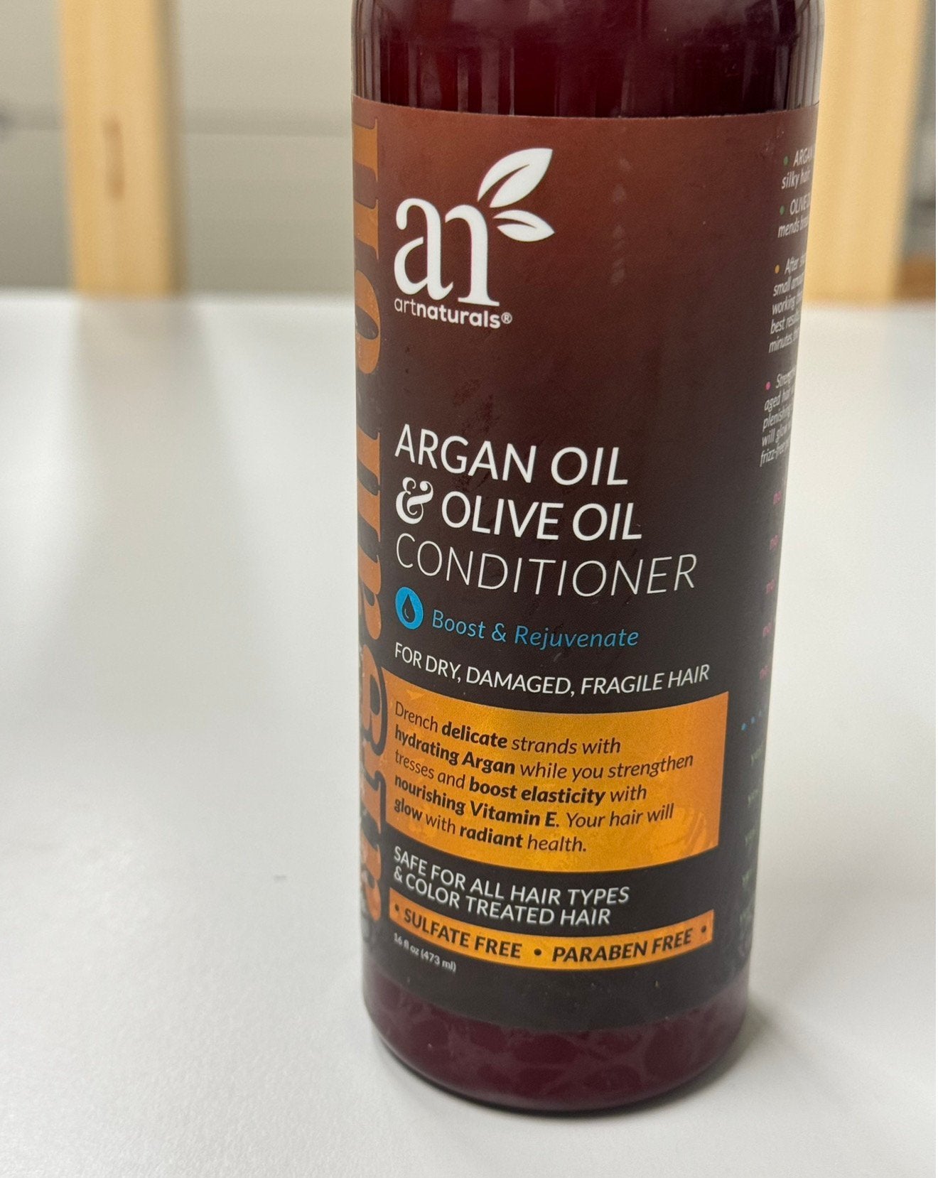 Artnaturals Arganolie & Olijfolie Conditioner 473 ml - evt 2, Nieuw, Shampoo of Conditioner, Ophalen of Verzenden, H