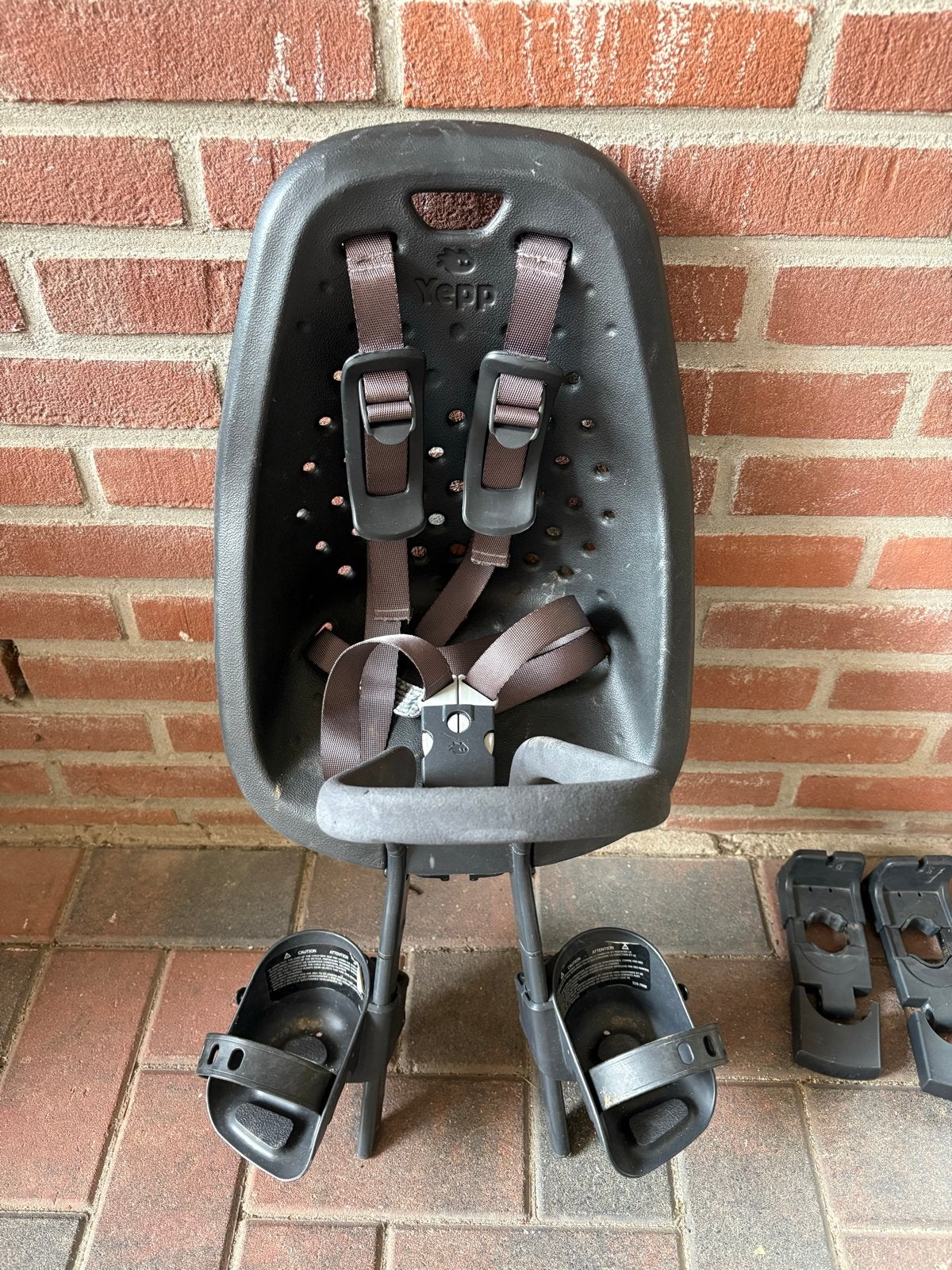 Yepp Mini Fietsstoeltje met Windscherm en 1 adapter, Ophalen, Voorzitje, 0 t/m 13 kg, Gebruikt