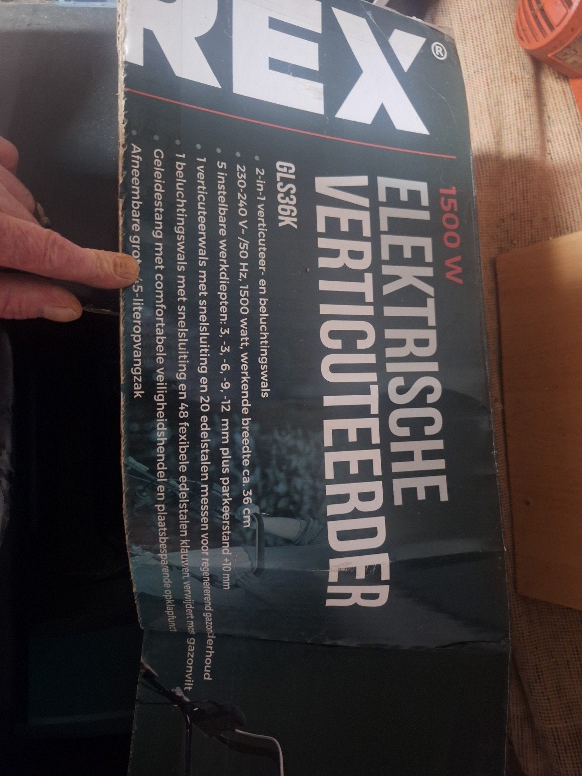Gloednieuwe Ferrex Elektrische Verticuteermachine 1500W, Ophalen of Verzenden