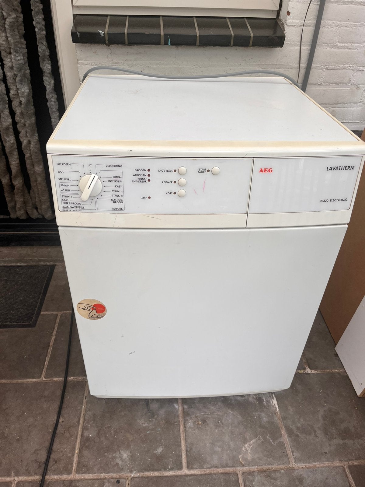 AEG lavatherm wasdroger, 6 tot 8 kg, Luchtafvoer, Ophalen of Verzenden, Zo goed als nieuw