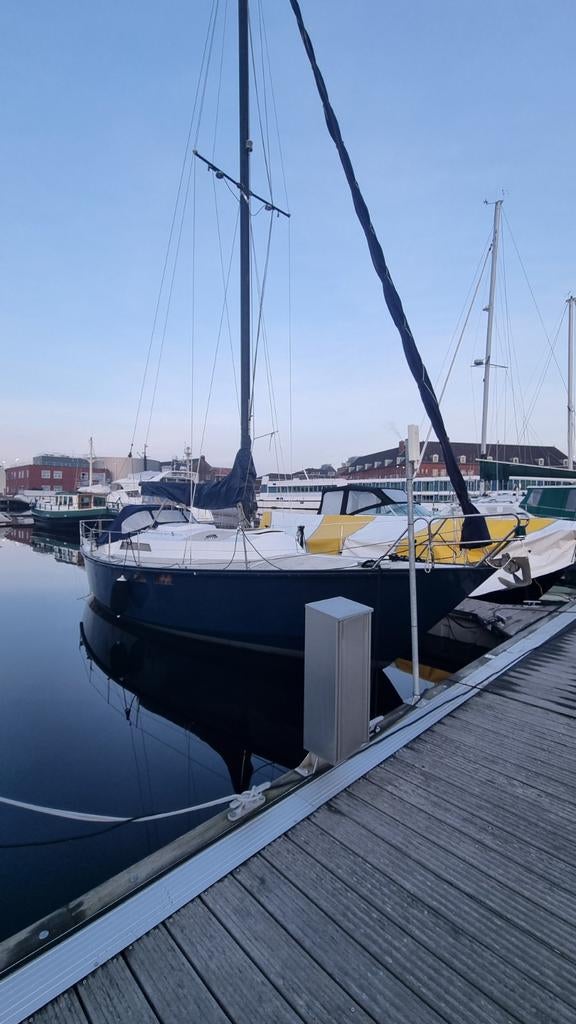 Te koop zeiljacht Wibo 945 ligplaats Den Helder, Watersport en Boten, Ophalen, Gebruikt, Staal, Diesel